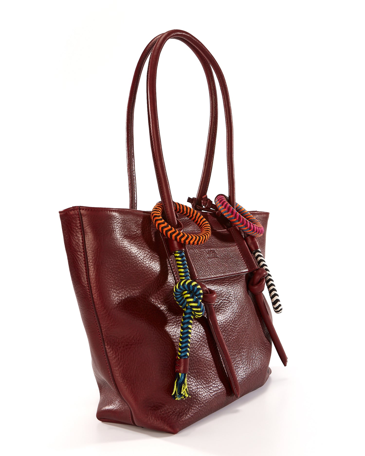 Basket Charms Tote - Burgundy