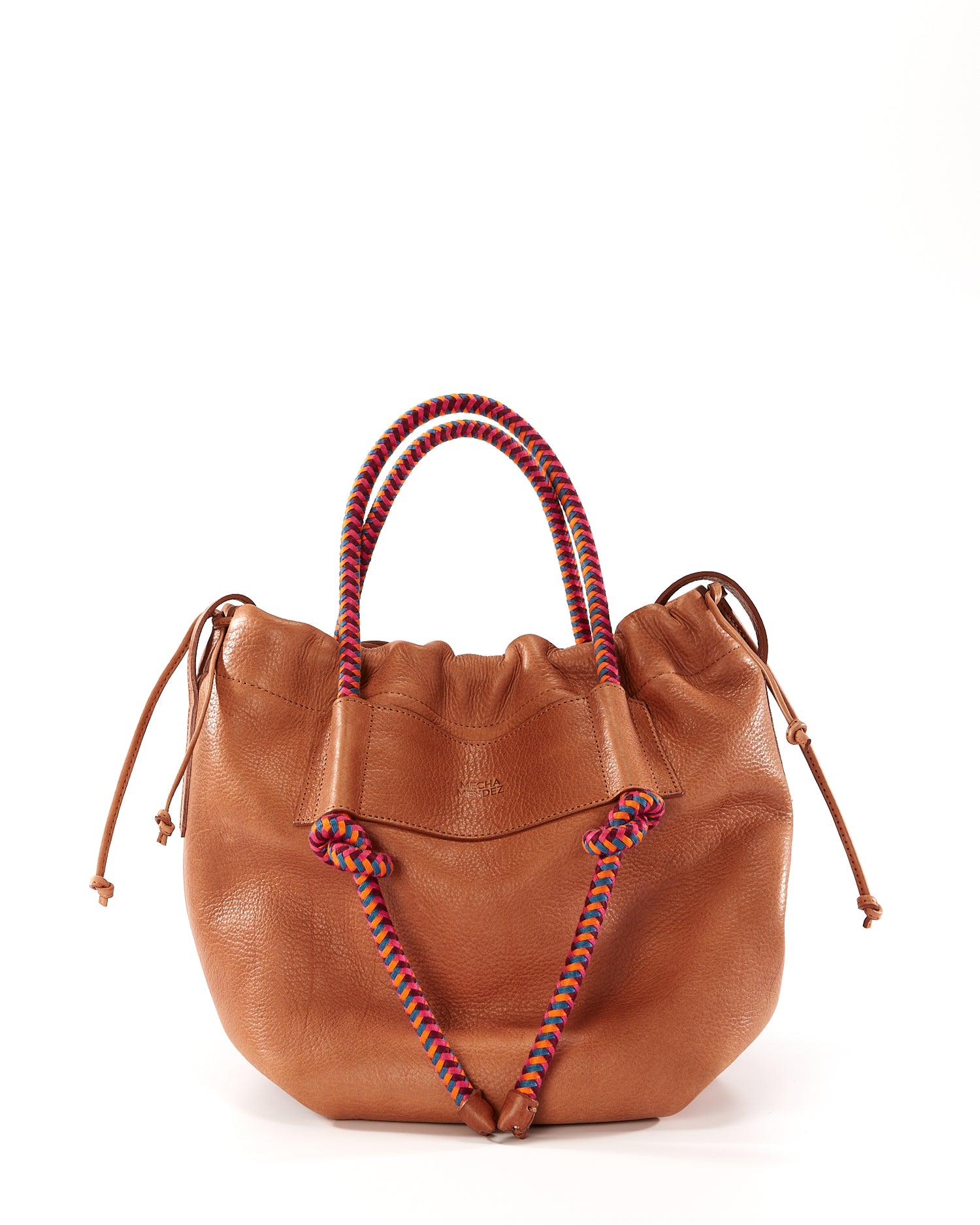 Irupe Large Leather Bag - Tan Hypnotic