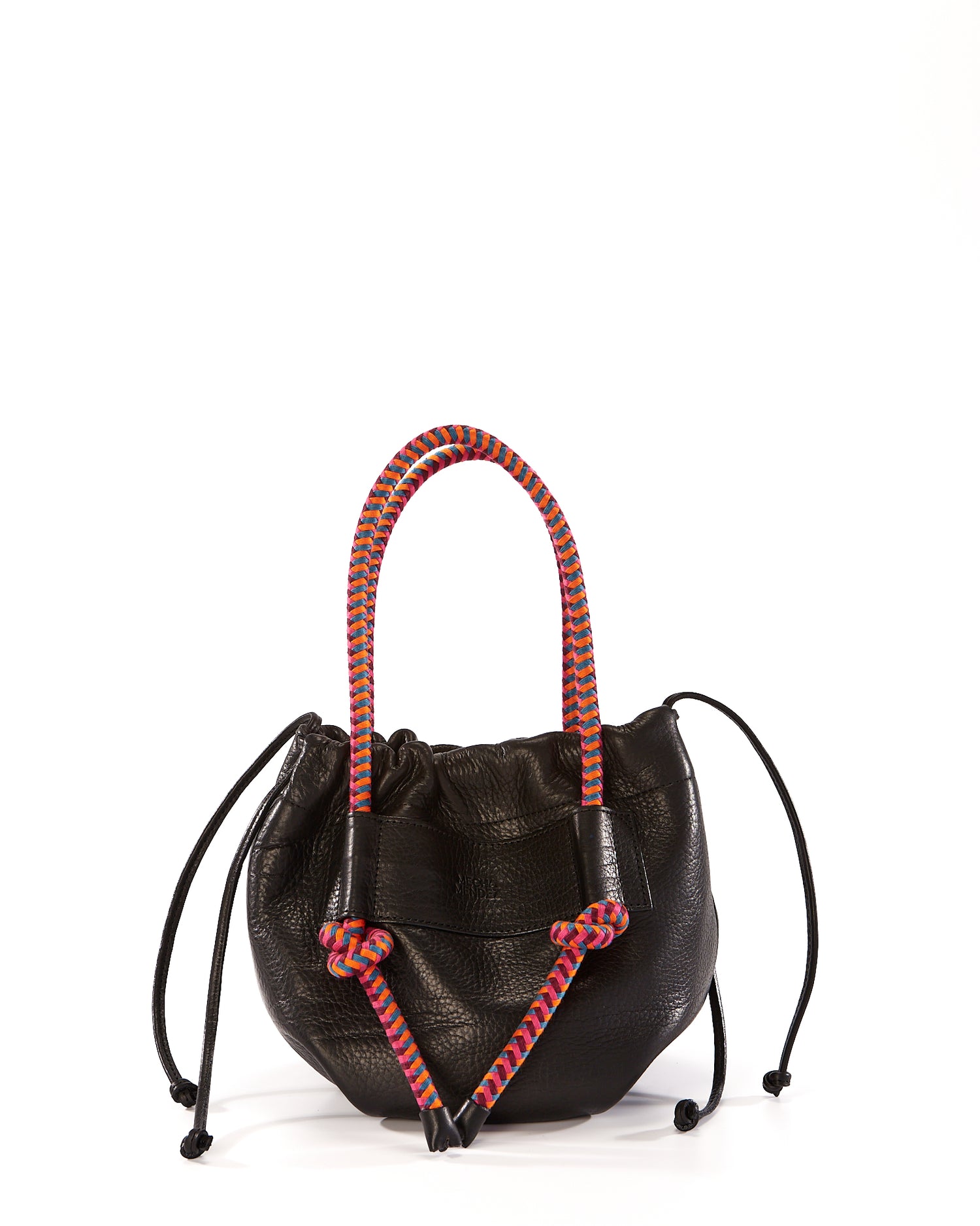 Irupe Medium Leather Bag - Black Hypnotic