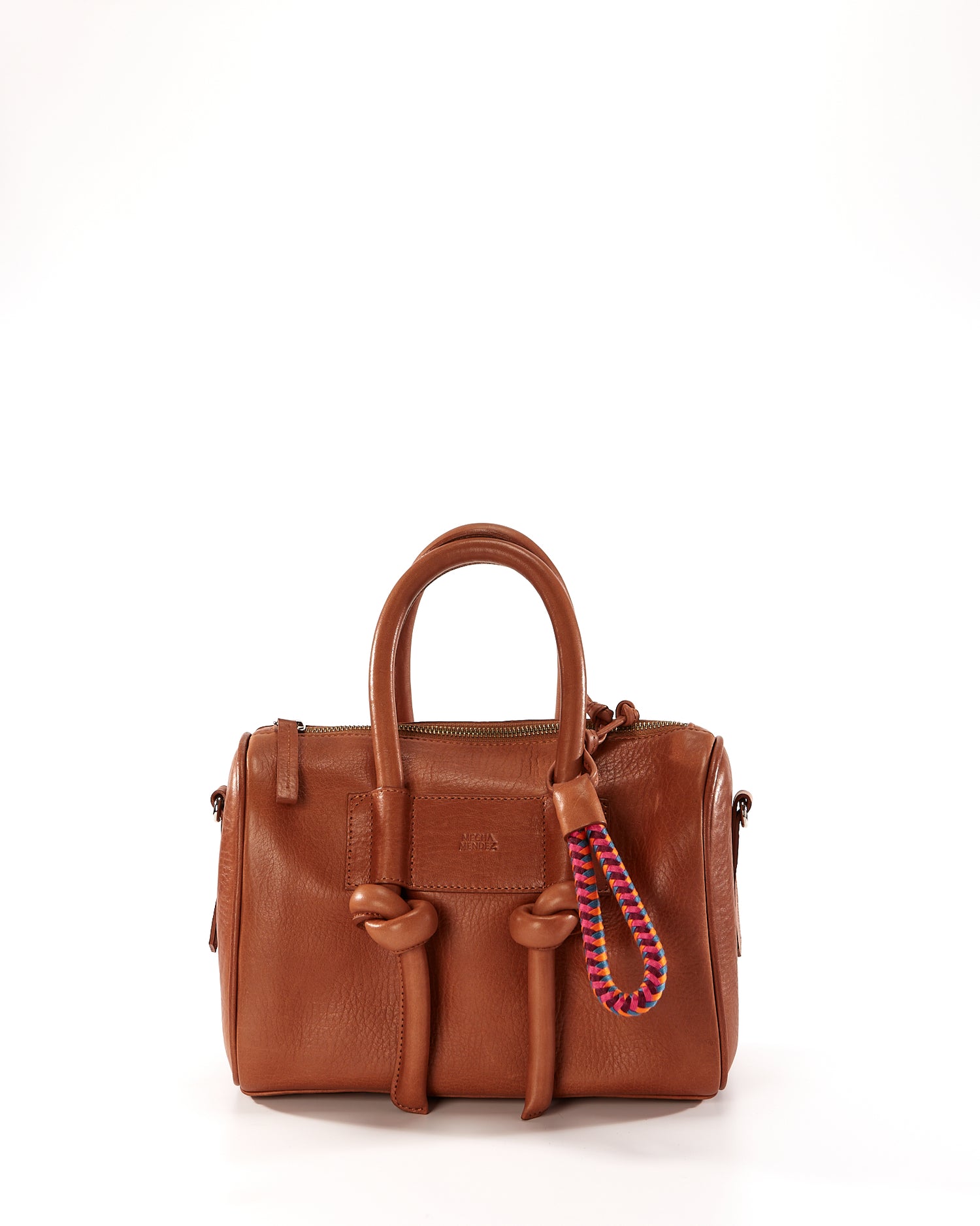 Poty Trunk Leather Bag - Tan