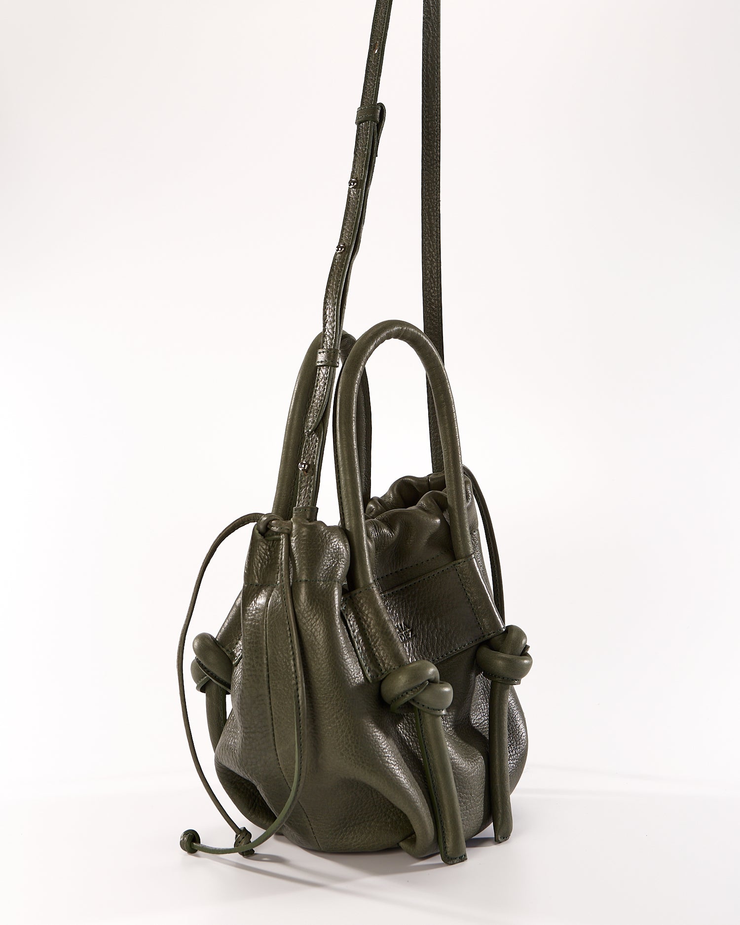 Irupe Medium Leather Bag - Forest