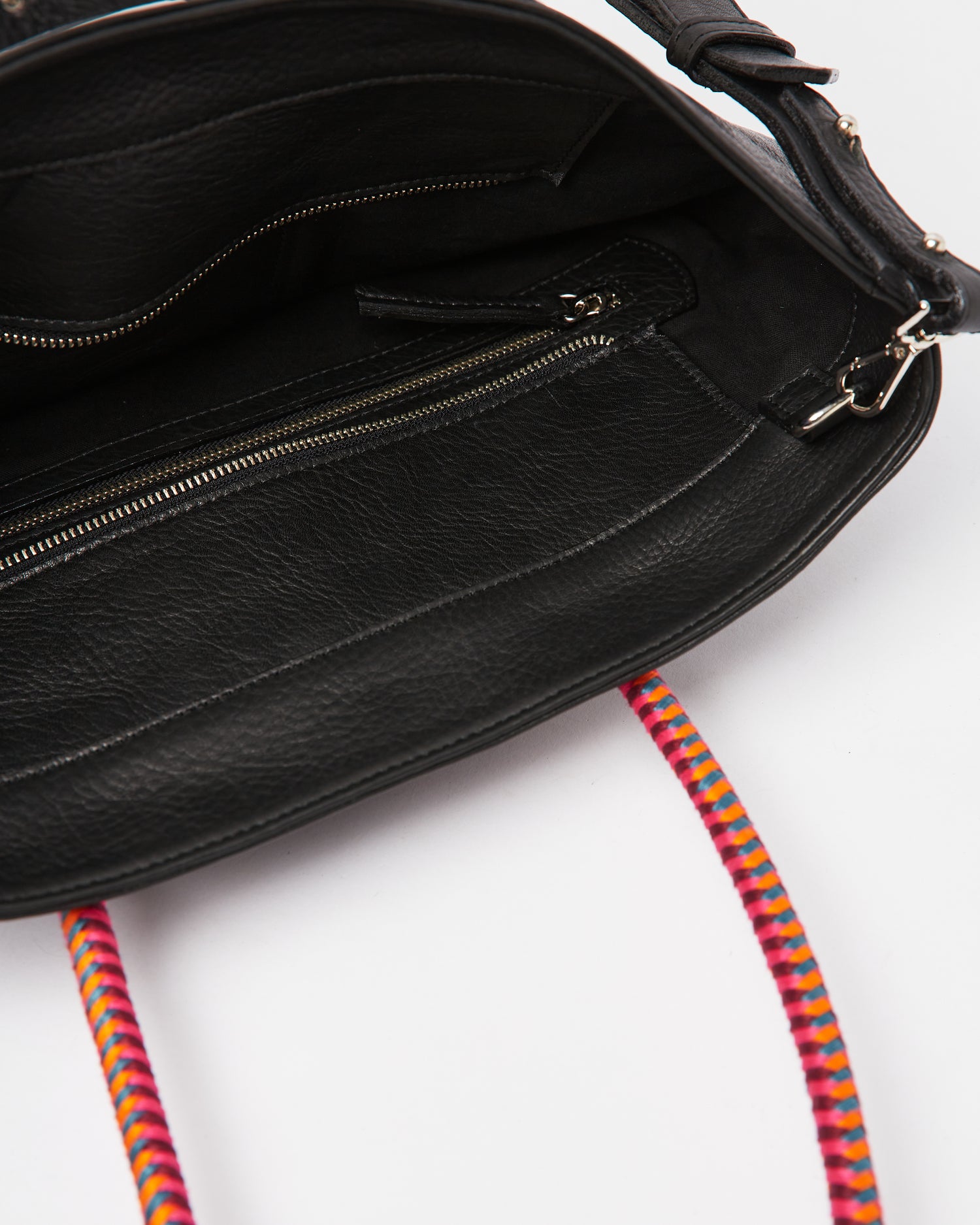 Mecha Leather Tote Bag - Black Hypnotic