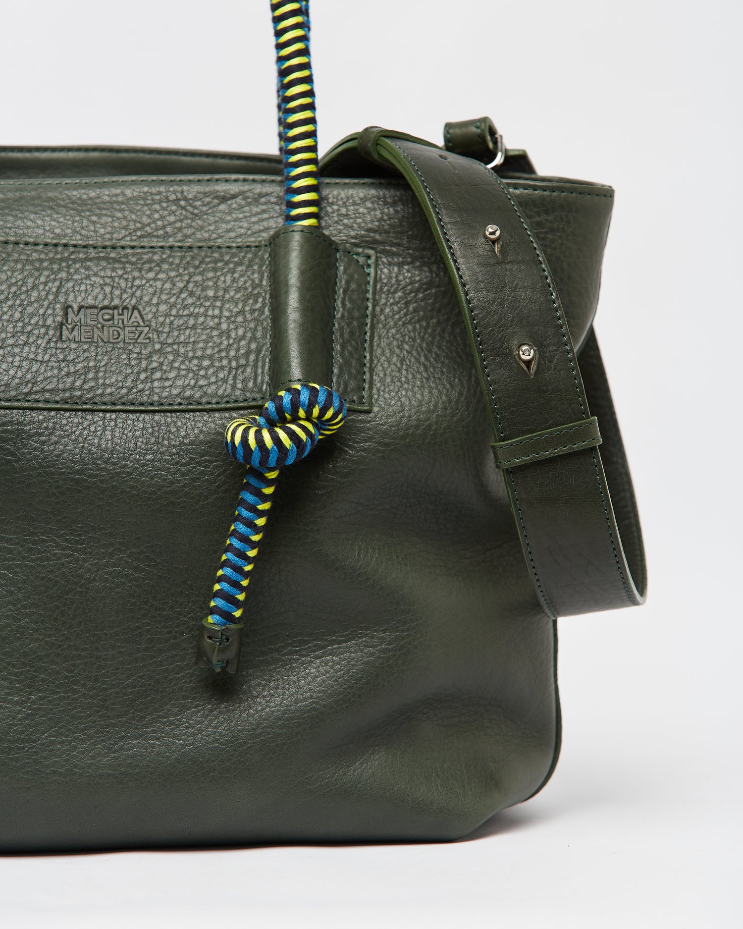 Mecha Leather Tote Bag - Forest Pacifico