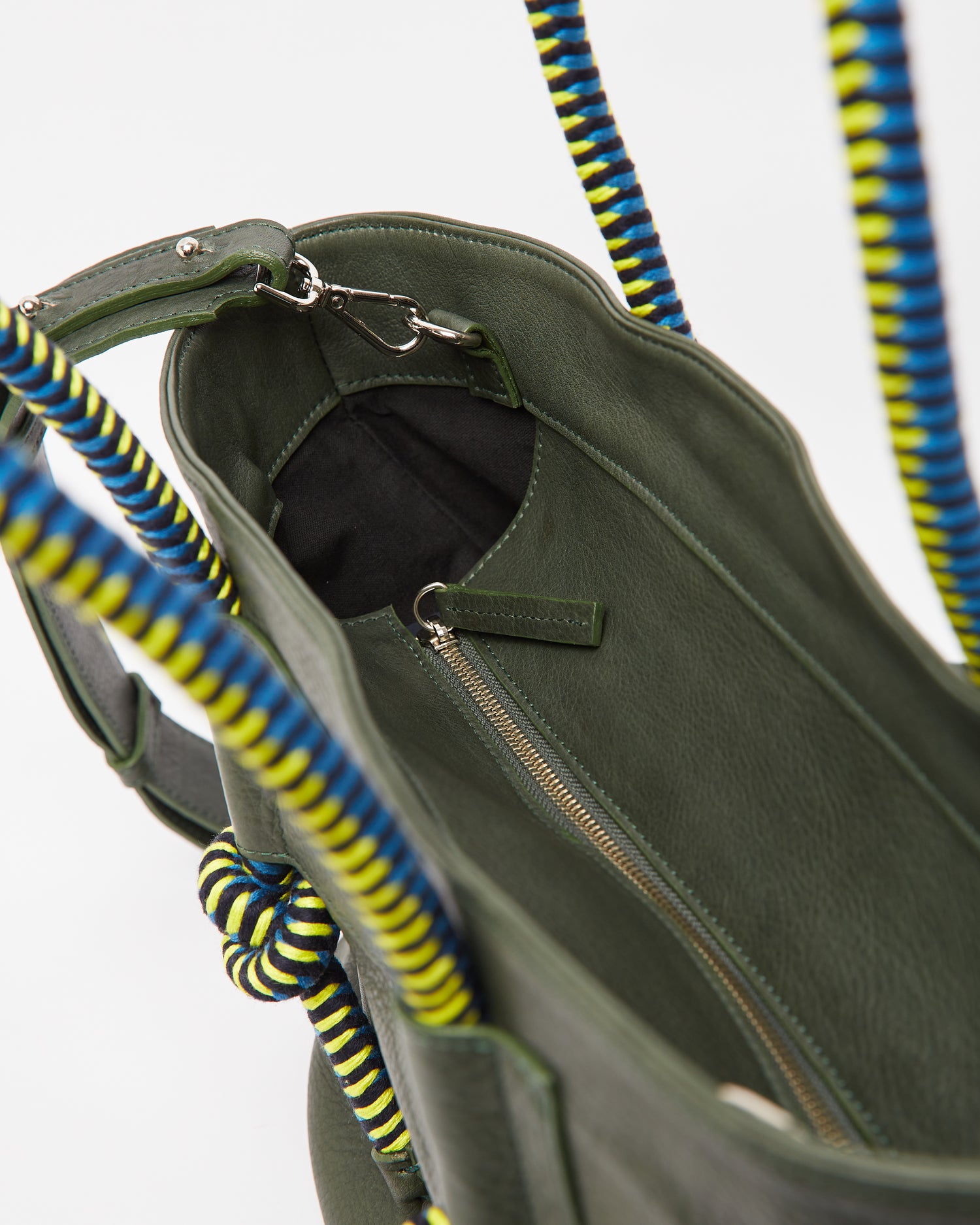 Mecha Leather Tote Bag - Forest Pacifico