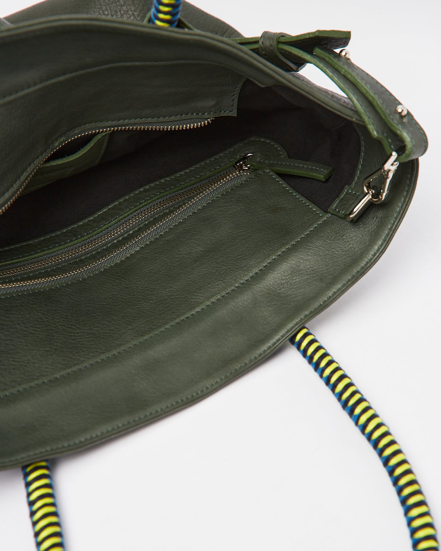 Mecha Leather Tote Bag - Forest Pacifico