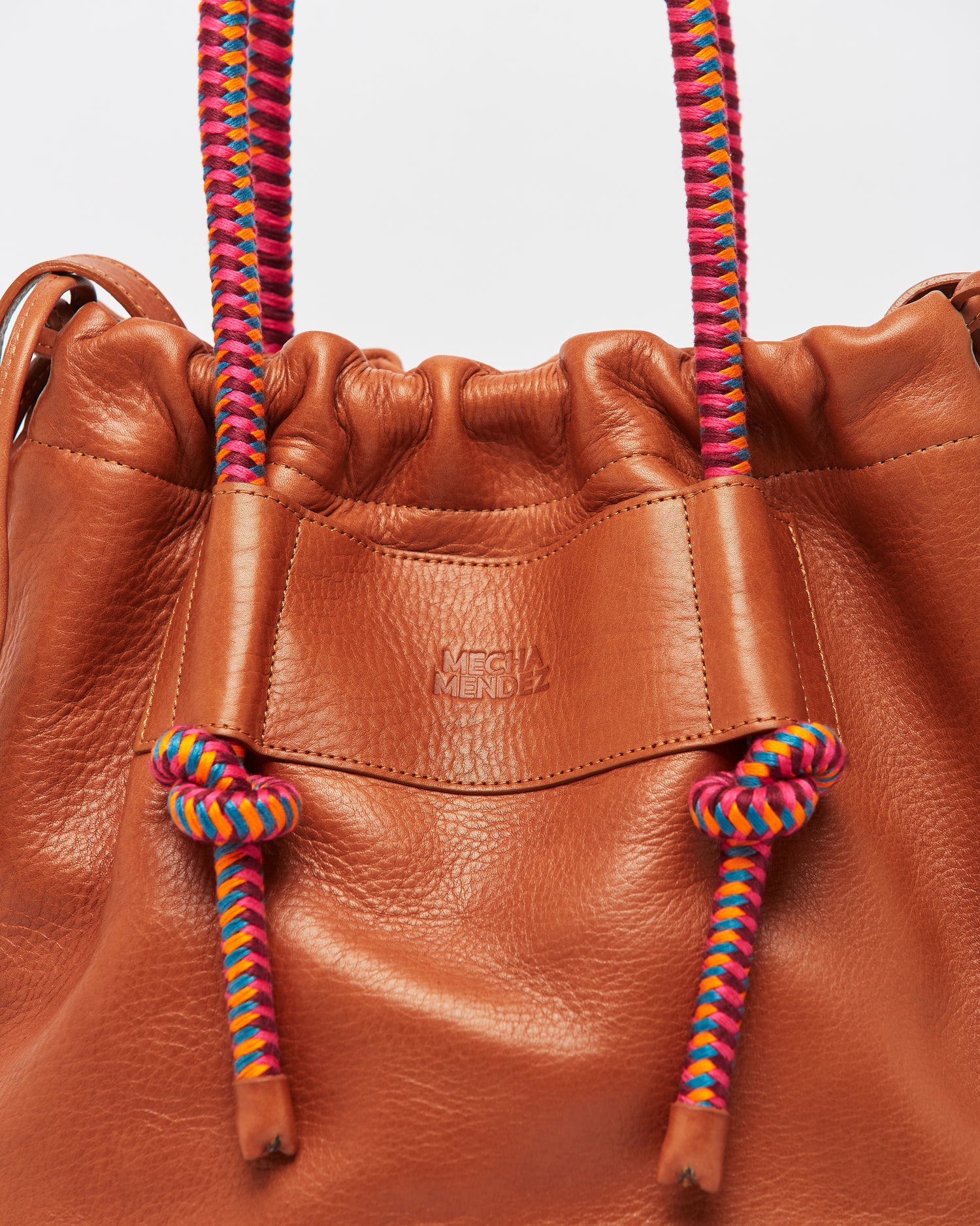 Irupe Large Leather Bag - Tan Hypnotic