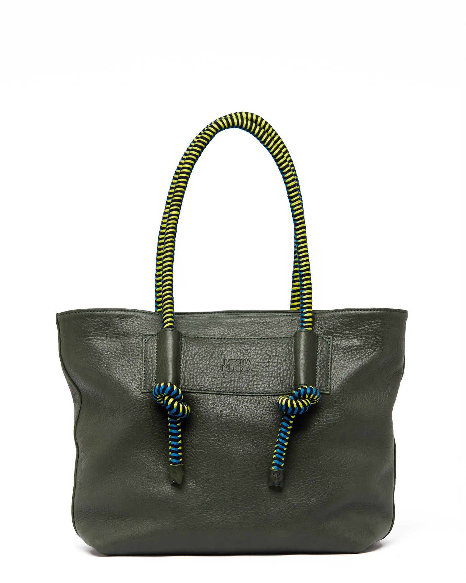 Mecha Leather Tote Bag - Forest Pacifico