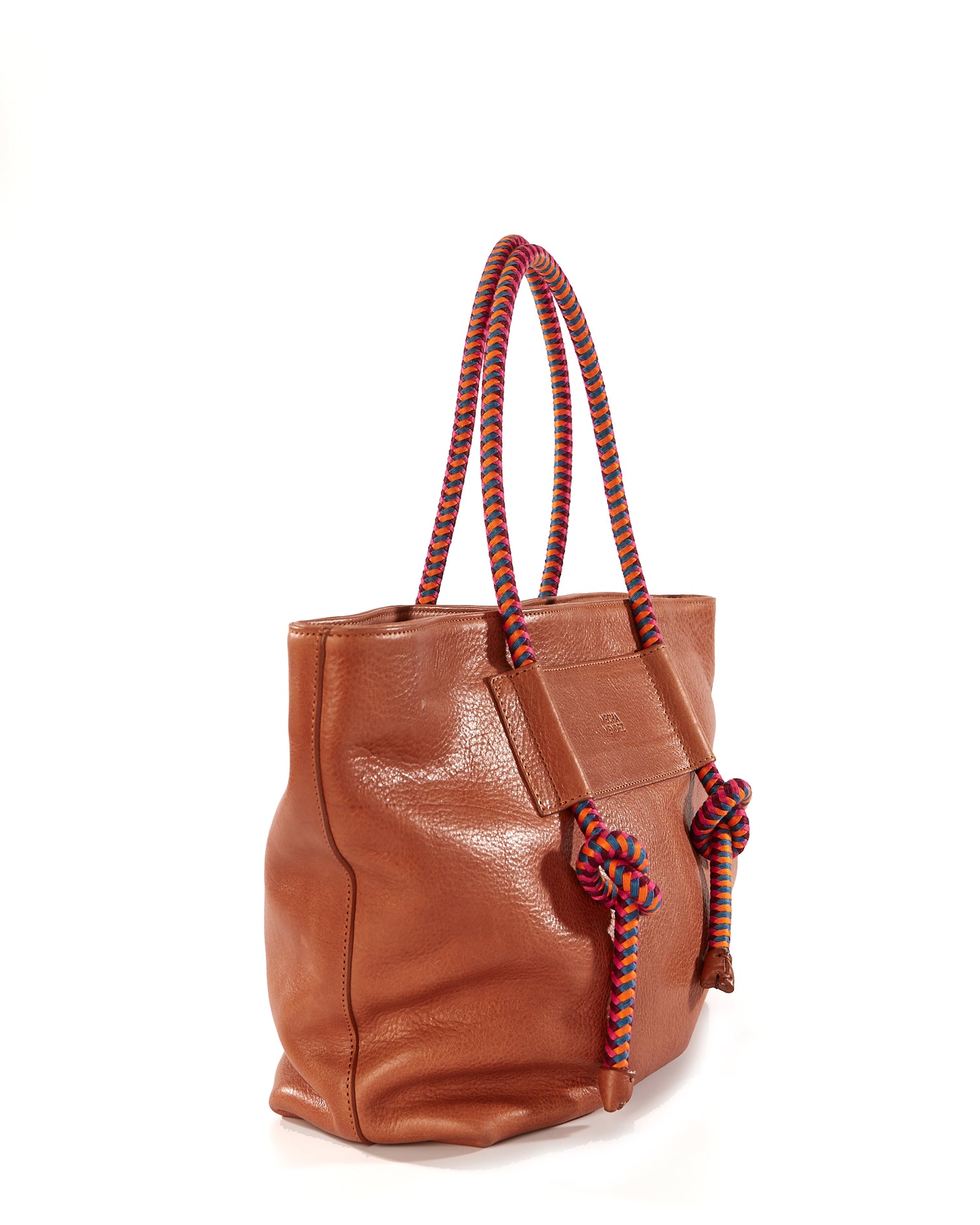 Basket Tote - Tan Hypnotic