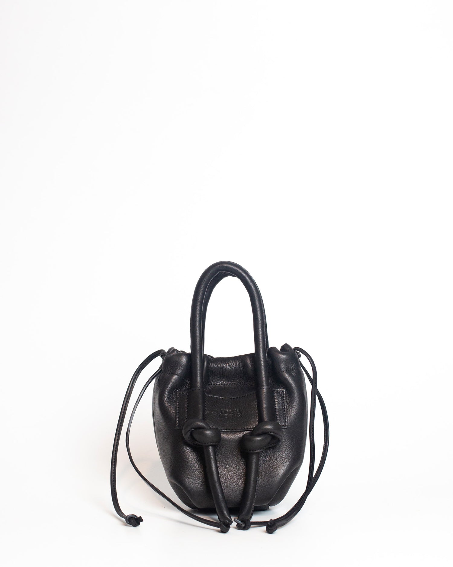 Irupe Mini Leather Bag - Black