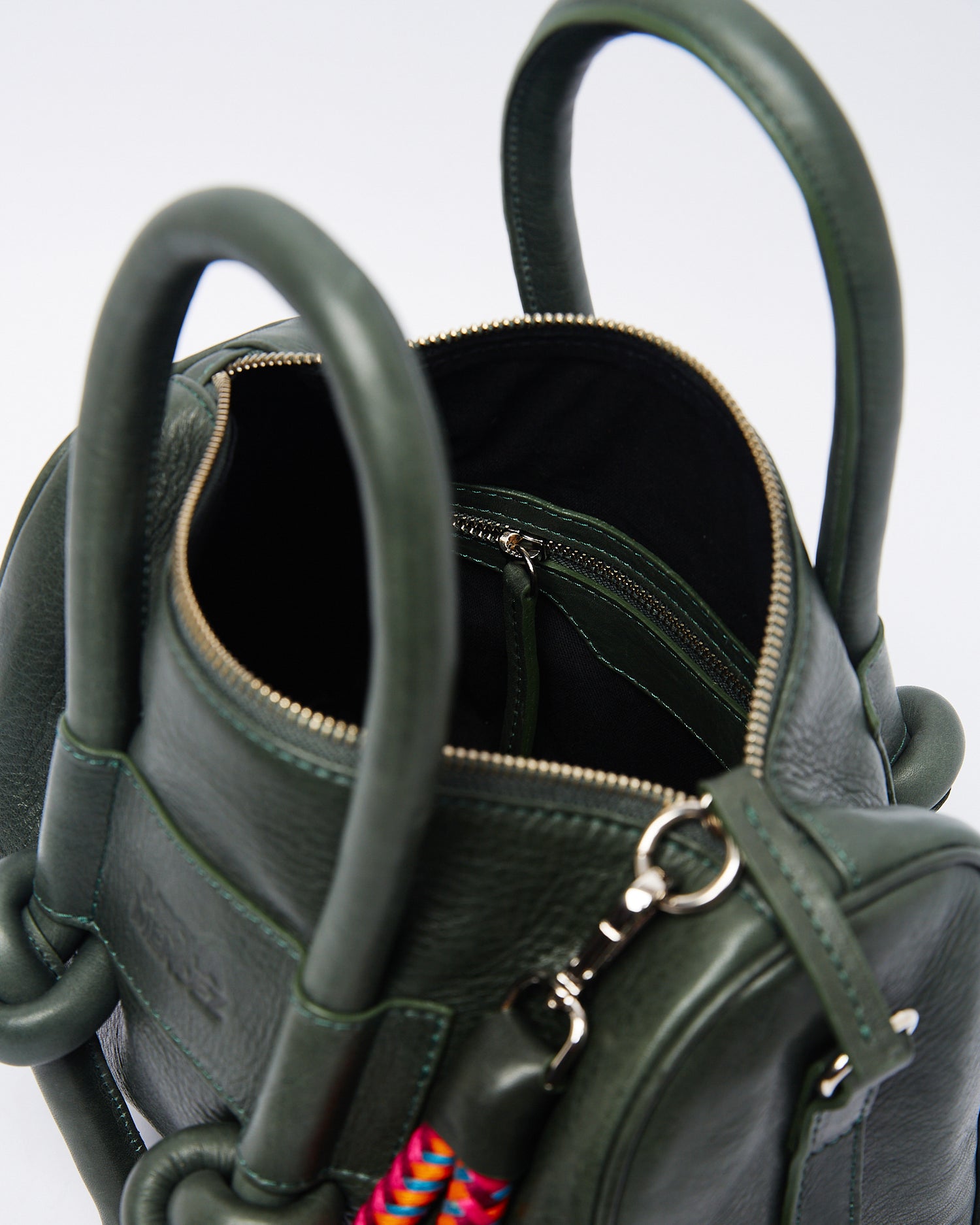 Poty Trunk Leather Bag - Forest