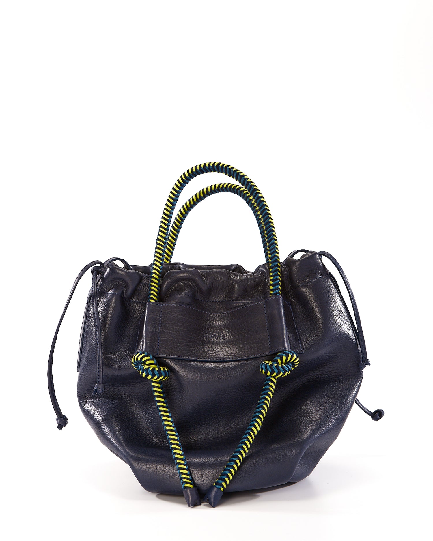 Irupe Large Leather Bag - Blue Pacifico