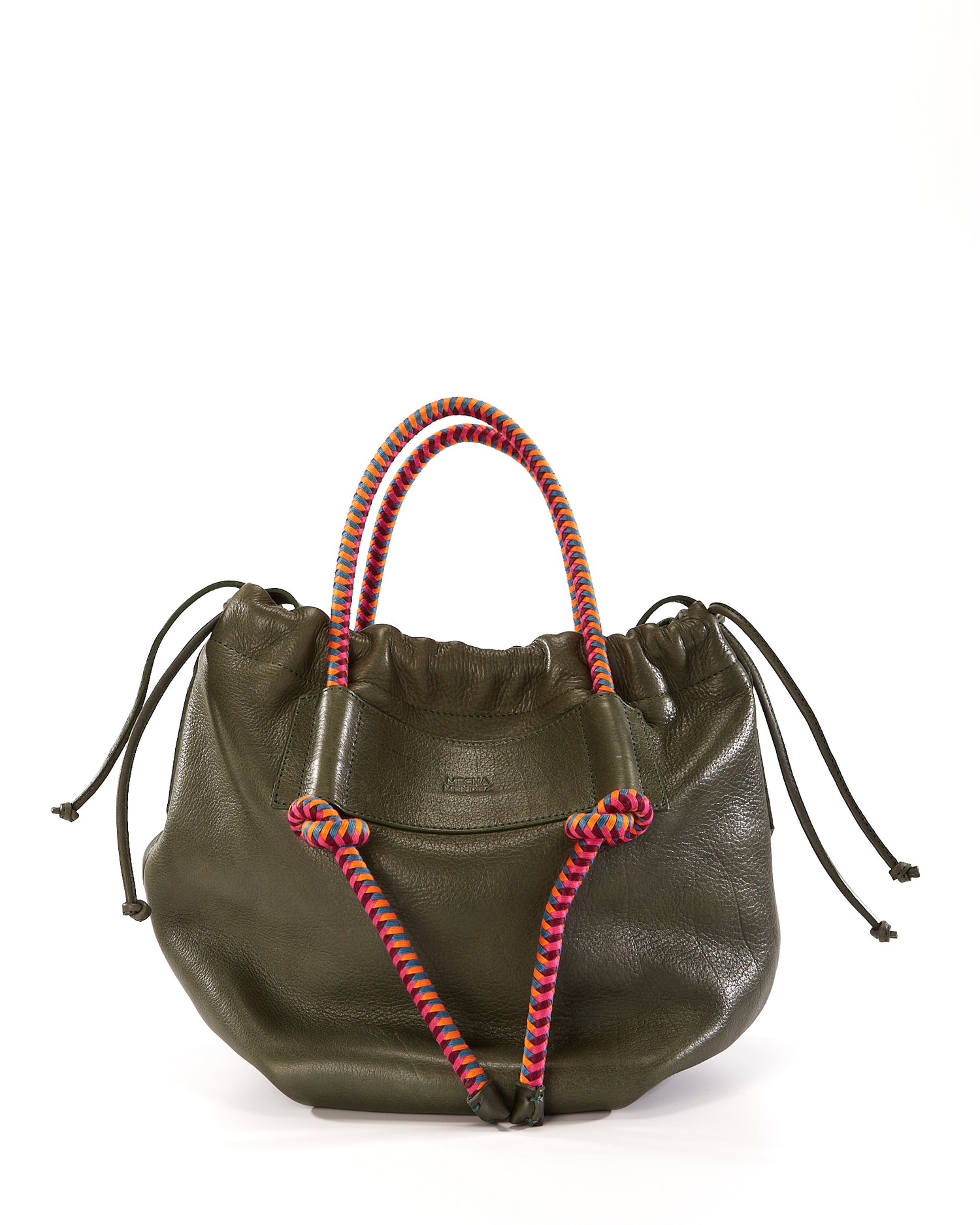 Irupe Large Leather Bag - Forest Hypnotic
