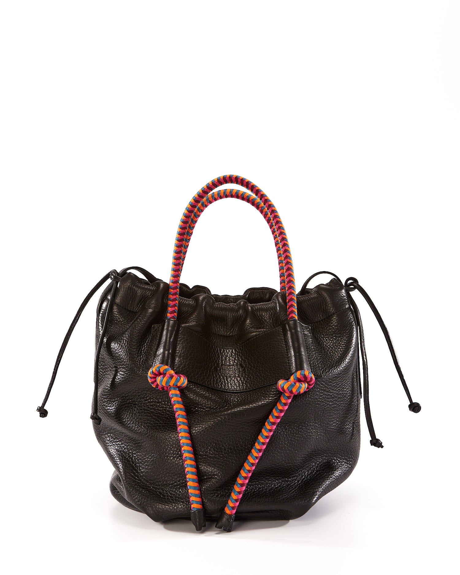 Irupe Large Leather Bag - Black Hypnotic