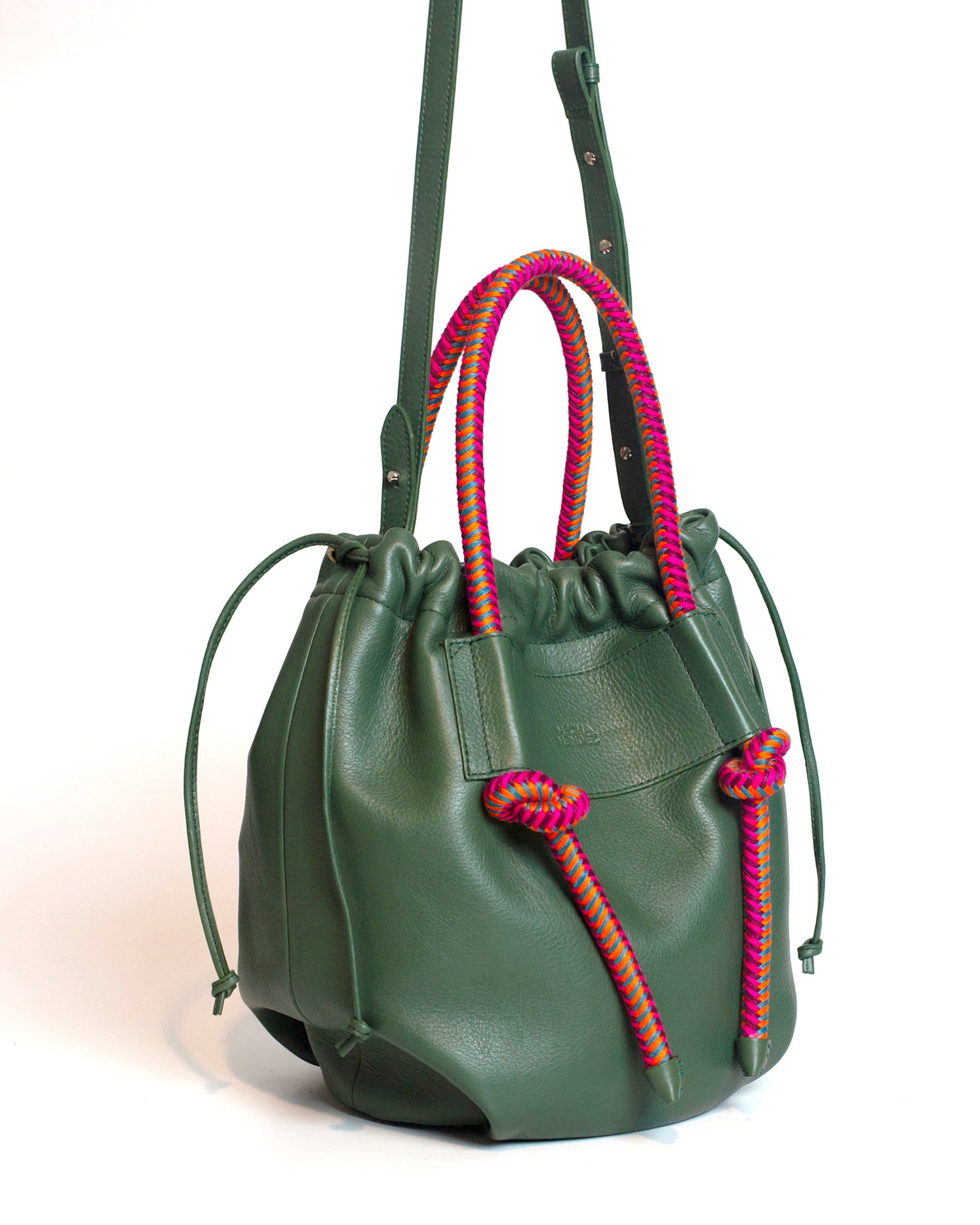 Irupe Large Leather Bag - Selva Hypnotic