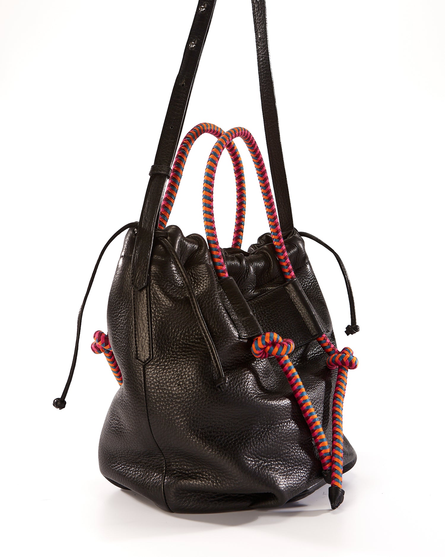 Irupe Large Leather Bag - Black Hypnotic