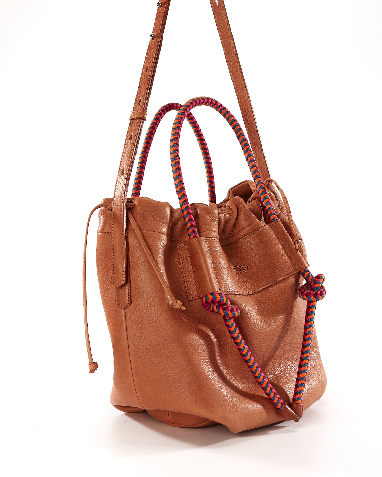Irupe Large Leather Bag - Tan Hypnotic