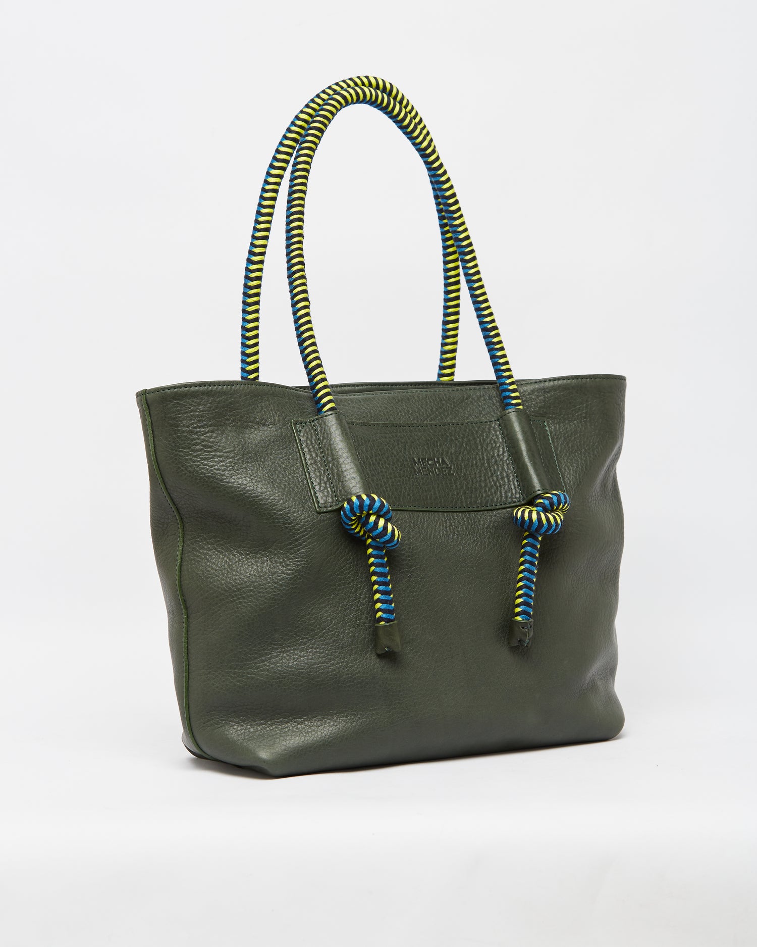 Mecha Leather Tote Bag -  Forest Pacifico