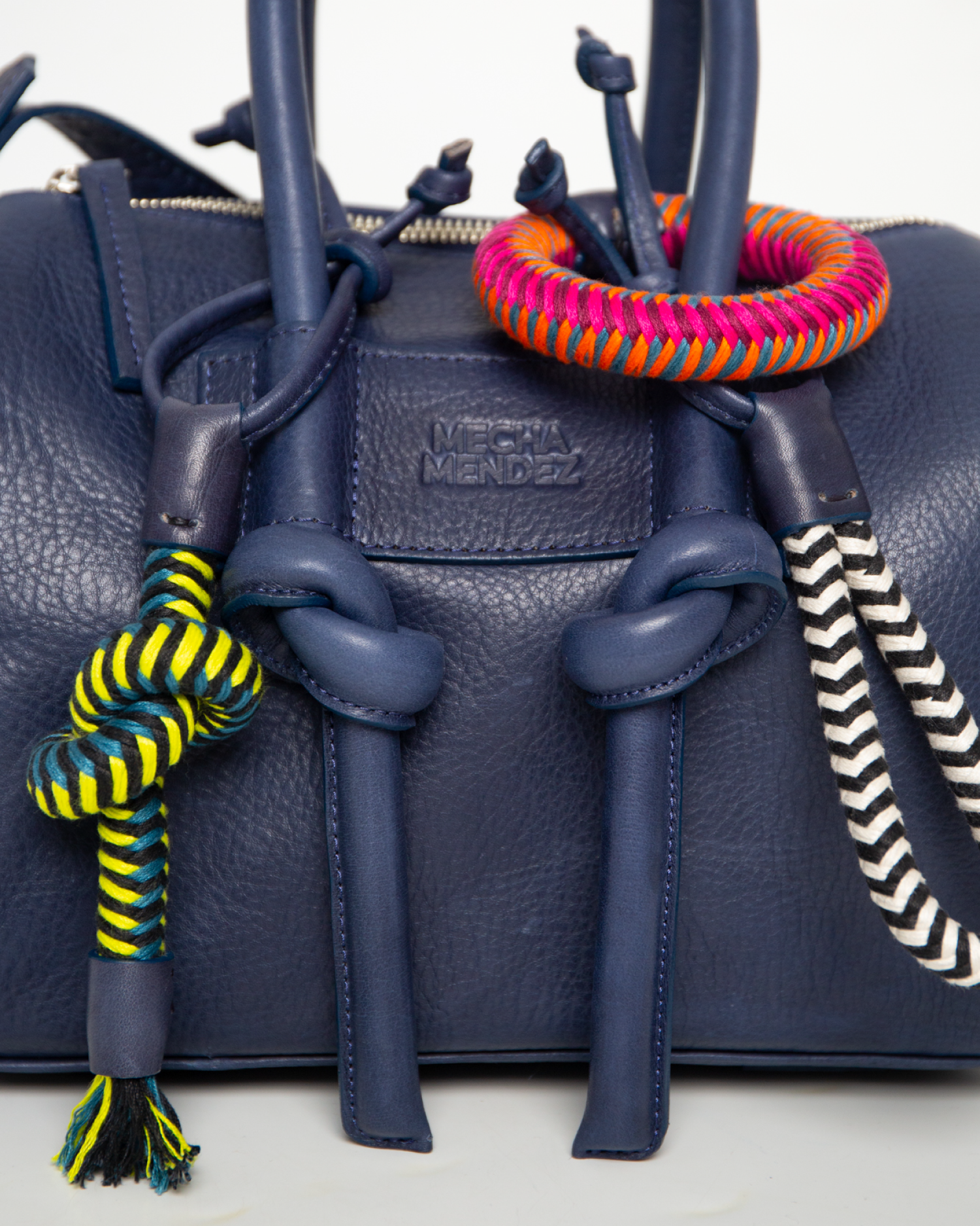 Jegua Trunk Leather Bag - Blue