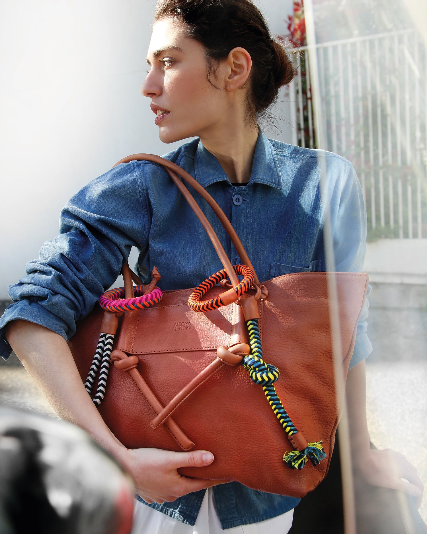 Basket Charms Tote - Tan